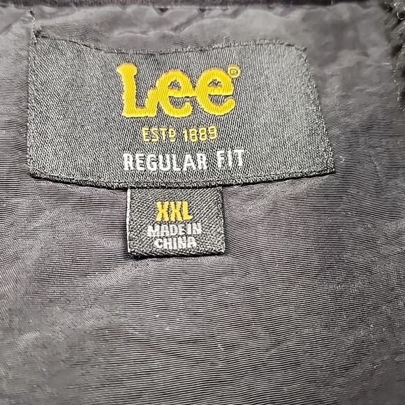 LEE Men’s Zippered Outdoor Vest Gray Men Size 2XL Cozy Fall Outdoor Sporty NEW - Picture 2 of 10